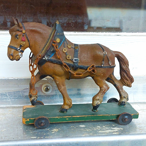 Antike pferde figur - pferde-figur, mit