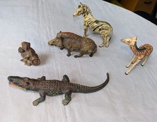 alte Massefiguren 5 Tiere