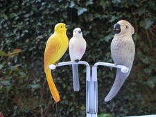 3 Vögel aus Zelluloid