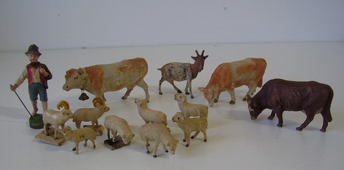Antike bauerhof masse tiere - masse,